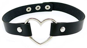 Vinyl Vegan Collar with Heart - It says Love, we hope.