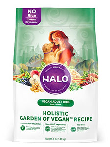 Halo Vegan Dry Dog Food - A Mouth Watering 4 lb Bag